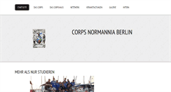 Desktop Screenshot of corps-normannia.de