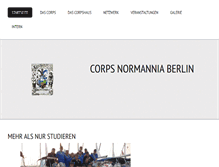 Tablet Screenshot of corps-normannia.de